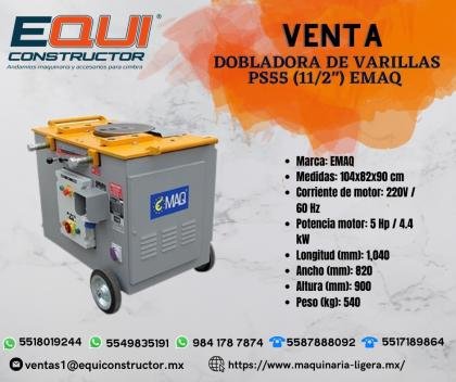 Venta de Dobladora de Varillas PS55 (11/2