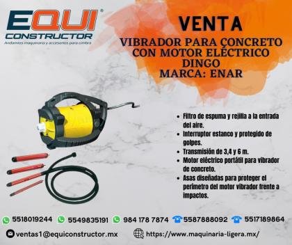 Venta De Vibrador Para Concreto Con Motor Eléctrico Dingo Marca Enar.