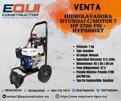 Venta Hidrolavadora Hyundai C/Motor en Monterrey