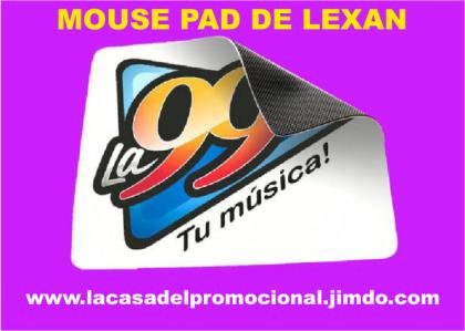 MOUSE PAD PUBLICITARIOS DE LEXAN IMPRESOS CON TUS PRODUCTOS A TODO COLOR