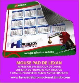 MOUSE PAD PUBLICITARIOS DE LEXAN IMPRESOS CON TUS PRODUCTOS A TODO COLOR