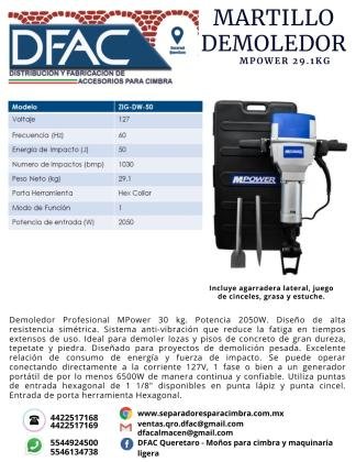 martillo demoledor DFAC