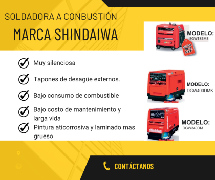 Soldadora Shindaiwa.