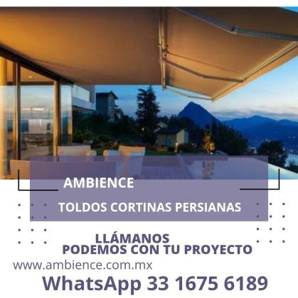 Toldos Cortinas para terrazas cafeterías restaurante en Zapopan