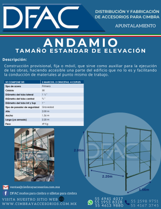 ANDAMIO DE SERVICIO