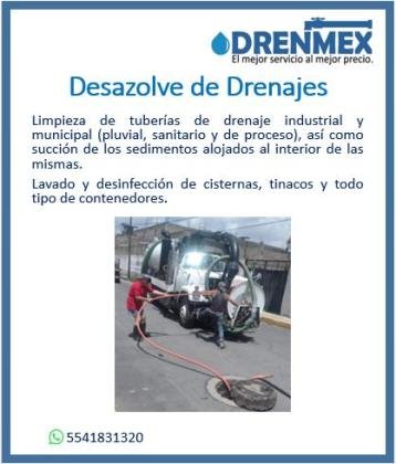 DRENMEX EMPRESA DE LIMPIEZA Y DESAZOLVE DE DRENAJES