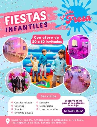 ¡La Niña Fresa celebraciones únicas!