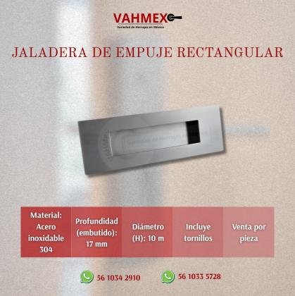 Jaladera de Empuje rectangular