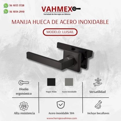 Manija hueca de acero inoxidable