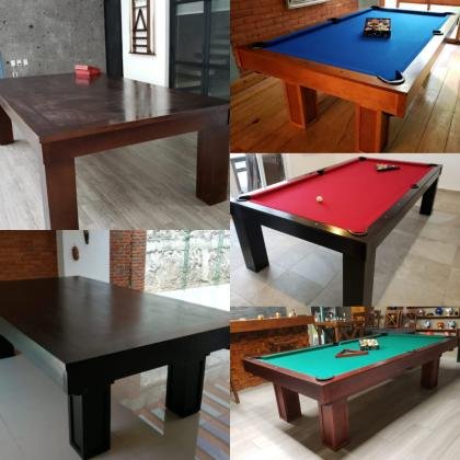 MESA DE BILLAR CONVERTIBLE A COMEDOR.