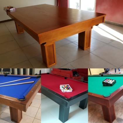MESA DE BILLAR CONVERTIBLE A COMEDOR.