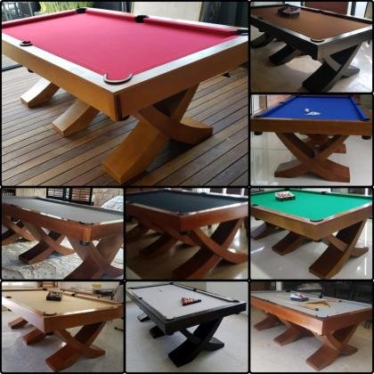 MESA DE BILLAR, PATAS CRUZADAS