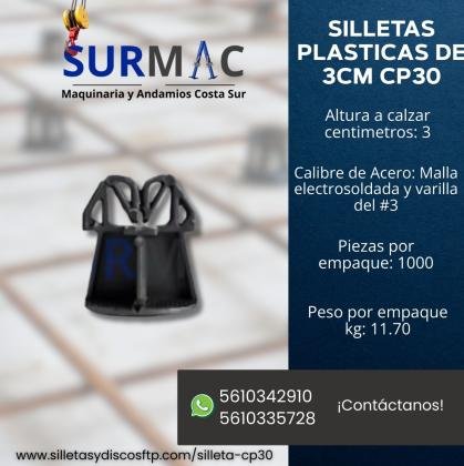Silletas Plásticas de 3CM CP30