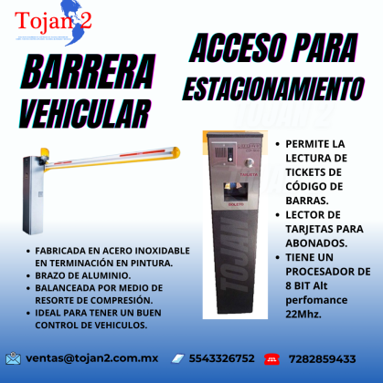 SISTEMAS DE COBRO ESTACIONAMIENTO Y BARRERA VEHICULAR