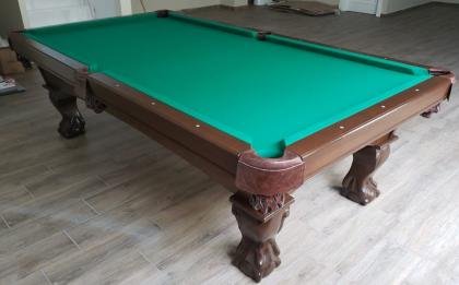 MESA DE BILLAR, DISEÑO PATAS DE GARRA.