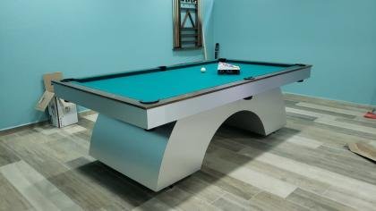 MESA DE BILLAR, PATAS EN ARCO.