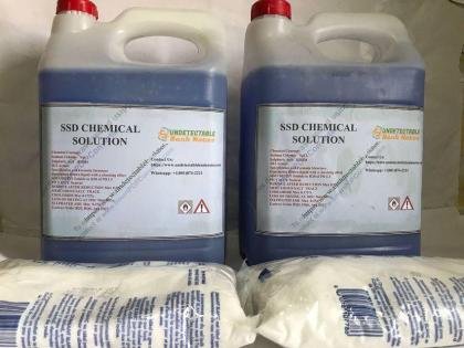 SSD Solución química para limpiar billetes de banco negros y desfigurados